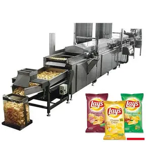 Small scale fried potato chips machine process with manufacture factory price