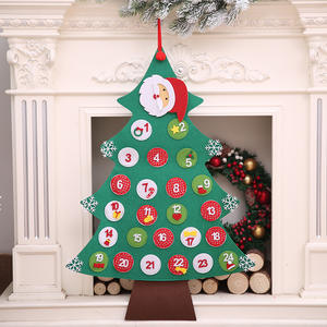 Decoraciones Navideñas de Alta Calidad, Calendario de Adviento para Colgar en la Pared, Calendario de Adviento de Árbol de Navidad DIY - Product Image 2