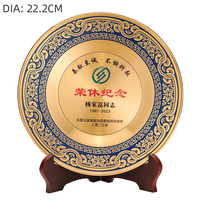 Plaque de récompense et plaque souvenir en métal sur mesure avec technique de moulage, design et couleur personnalisés pour cadeaux d'affaires