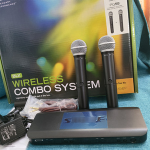 Sistema de Micrófono Inalámbrico BLX288 <span class=keywords><strong>PG58</strong></span>, Micrófono Inalámbrico de Doble Canal, Patrón Cardioide Dinámico, Micrófono Vocal, 75dB SNR - Product Image 3