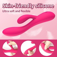 Beliebtes Erwachsenenprodukt Silikon-AV-Stick 10-Frequenz-Vibration mit Tastensteuerung Sofort-Klimax-Gerät Weibliches Masturbationsspielzeug