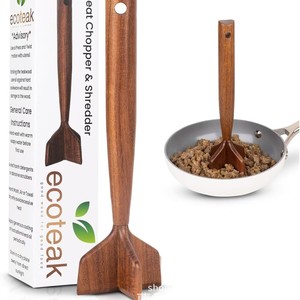 Wooden Potato Masher Solid Wood Handheld Kitchen Tool Minimalist Style Eco Friendly <b>Meat</b> Poultry Tools - Product Image 4