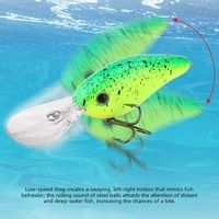 KVID 5XD6XD Appât Vivant Plongeant Profondément pour la Pêche en Mer du Bar, du Tambour Noir et du Grouper avec Hameçon Renforcé