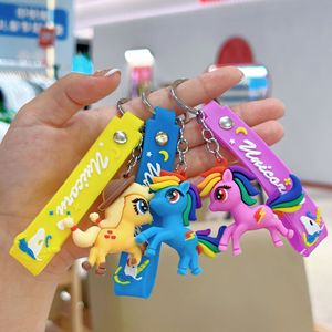 Porte-clés Licorne Mignon pour Femmes et Filles, Pendentif <span class=keywords><strong>de</strong></span> Sac Animal, Dessin Animé, Petit Pendentif <span class=keywords><strong>de</strong></span> Voiture pour Enfants, Petit Cadeau, Porte-clés Licorne pour Sac à Dos - Product Image 2