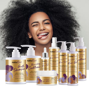 Set de Champú y Acondicionador Orgánico de Marca Blanca para el Cuidado del Cabello Rizado, Tratamiento Desenredante Sin Sulfatos para Cabello Rizado y Encrespado - Product Image 4