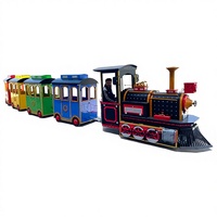 Train touristique électrique sans rails Allame Garatrain 2023 pour enfants, puissance 3 kW, batterie plomb-acide 6V 200A, idéal pour centres commerciaux