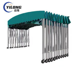 Garages mobiles pliables pour voitures, auvents pour camions, <span class=keywords><strong>abris</strong></span> de voiture, avec cadre en acier durable et extérieur, et toiture en toile ignifuge - Product Image 1