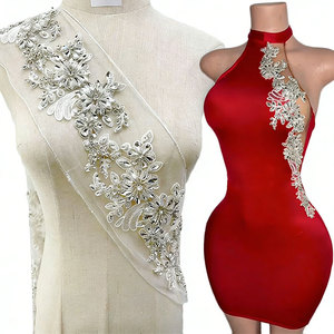 ผ้าคลุมหน้าเจ้าสาวประดับลูกปัดไข่มุกสีงาช้างแฟชั่น WTP-1419ขอบสีงาช้างมาใหม่ - Product Image 2