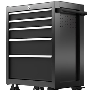 Heavy Duty 5 <b>Drawers</b> Metal Tool Cart, Wholesale Mobile <b>Lockable</b> Tool Chest Cabinet for Automotive Mechanic Warehouse Use - Product Image 1