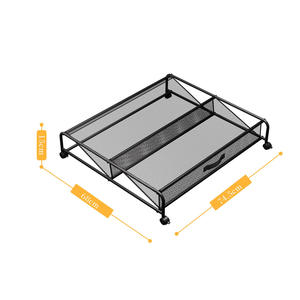 Zapatero de hierro multifuncional y caja de almacenamiento inferior para cama, estante de almacenamiento inferior para cama, diseño Simple con Material metálico para Baño - Product Image 1