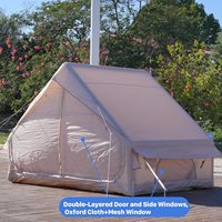 Tente gonflable portable pour le camping familial avec un grand espace, design imperméable pour 4 à 6 personnes, utilisation en extérieur, installation rapide