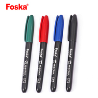 Foska prix d'usine 4 couleurs balle pointe fine alcool étanche à base d'huile ensemble de marqueurs permanents pour l'école et le bureau