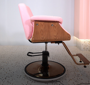 Venta caliente de fábrica de cuero sintético europeo Rosa estilo francés mujeres nórdicas estilo Silla de peluquero <span class=keywords><strong>Taller</strong></span> de bomba hidráulica - Product Image 4