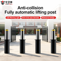 Borne de sécurité rétractable automatique en acier inoxydable hydraulique avec télécommande anti-collision pour banques, aéroports et parkings