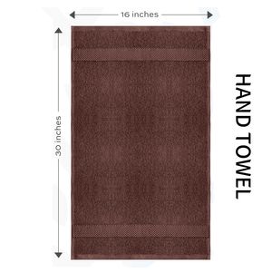 Toalla de Mano para Baño Económica de Algodón Marrón de 550 GSM, Ecológica, de Secado Rápido, Suave y Duradera para Uso en el Hogar/Hotel - Product Image 2