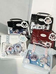 Sac bandoulière classique pour femme en PU, motif chat de dessin animé, style vintage et tendance, avec fermeture éclair et sangle réglable, transparent - Product Image 4