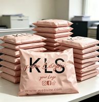 Sac de courrier personnalisé K21 ECO, nouvelle enveloppe d'expédition en plastique, emballage pour envoi postal, sac de courrier rose clair en polyéthylène pour vêtements