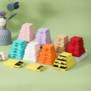 Sang trọng tùy chỉnh giấy các tông ngăn kéo mỏng đồ trang sức Đóng gói bao bì hộp quà tặng bán buôn - Product Image 1