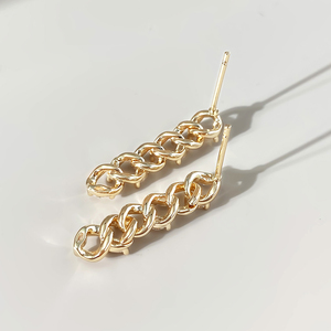Pendientes de Moda Clásicos con Circonitas, Chapados en Oro de 14K, para Mujer, Venta al Por Mayor - Product Image 4