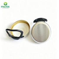 Bouchon à anneau en aluminium et plastique de qualité supérieure, facile à ouvrir, pour bouteille d'eau en verre