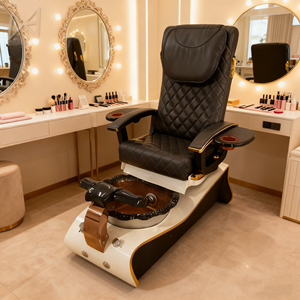 Luxury Spa <b>Chair</b> Pipeless Drainage <b>Vibration</b> Adjustable Seat Plywood Construction for Nail Salon Use - Product Image 4