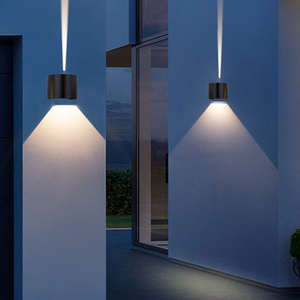 Luces de pared semicirculares decorativas modernas, luces LED de interior y exterior - Product Image 4