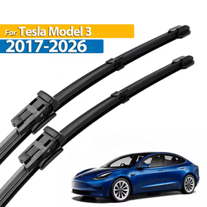 Accessoires de voiture, balais d'essuie-glace avant, caoutchouc naturel, pour Tesla Model 3 2017-2026 - Product Image 6