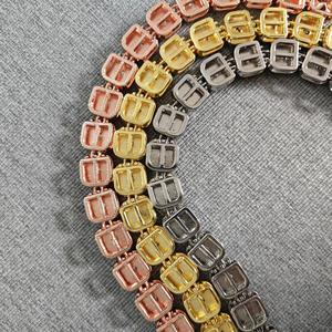 Collier pour chien en alliage de diamant strass massif, style hip-hop, chaîne cubaine, ruban, couleur or, fourni par l'usine - Product Image 4