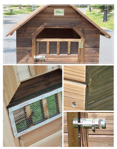 Caseta de madera para perros, Jaula de madera para exteriores - Product Image 4