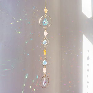 Atrapasoles de Cristal Natural Hecho a Mano, Atrapasoles de Cristal Colgantes, Prisma Arcoíris - Product Image 5
