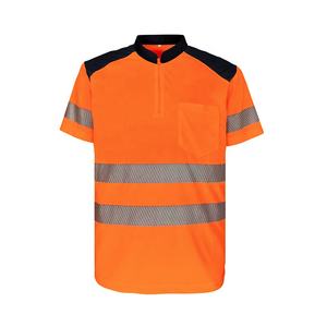 Reflecterend Poloshirt Met Birdseye-Stof (100% Polyester) + 5Cm Goed Zichtbare Reflecterende Streep - Product Image 2