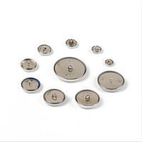 Boutons en métal aluminium à tige, prix de gros, coquilles vierges, boutons recouverts de tissu pour meubles, canapé, rembourrage