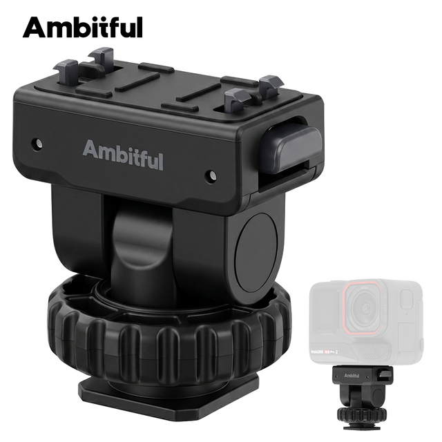 Ambitful IA03 Magnetic Quick Release Cold Shoe Mount 1/4" Thread Adapter for Camera/Light/Mic