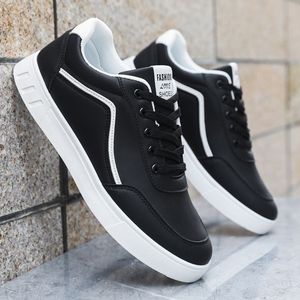Nuevos Zapatos Blancos Sencillos y Cómodos para <span class=keywords><strong>Hombre</strong></span>, Venta Caliente de Fábrica, Zapatos Casuales de Bajo Precio para Niños, Zapatos Negros Escolares - Product Image 5