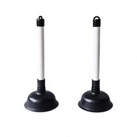 Mini ventouse de toilette 11 cm en TPR avec poignée en PVC pour le nettoyage des éviers et des toilettes