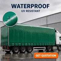 Bâche latérale pour camion en tissu enduit PVC, imperméable, stabilisé aux UV, 850 GSM, 1100D, haute résistance à la déchirure, pour couverture de camion