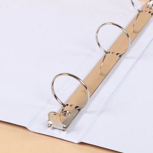 PVC Folder Double Clip Thickened Loose-Leaf Notebook Pull Rod Clip Waterproof Cover Student Exam Paper <b>Storage</b> Level Arch <b>File</b> - Product Image 5