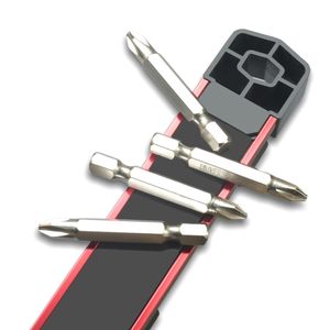 Support magnétique en métal pour embouts, support de rangement industriel en acier, support fixe pour multiprise, rangement suspendu, outil de bricolage - Product Image 3