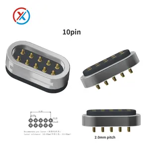 Factory Direct High Power 10 Pin Digital Camcorder Charger With Annular Double Row Waterproof Magnetic Connector Accessories