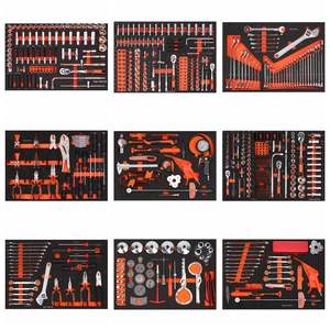 Carrello Professionale da Officina con 7 Cassetti, Armadietto Completo di Attrezzi Tedeschi, Larghezza 56cm, Lunghezza 74cm, Altezza 87cm - Product Image 2