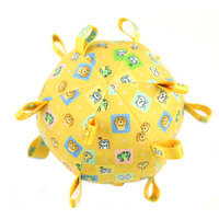 Balle de jeu pour animaux de compagnie en silicone de couleur personnalisée, jouet à mâcher pour chiens, petite cloche sonore pour l'intérieur