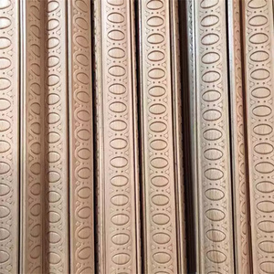 Moulures murales en bois sculptées à la main, corniche de plafond en bois - Product Image 6