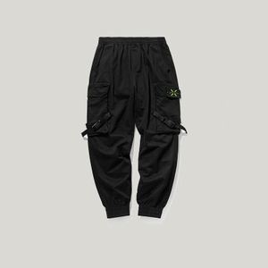 Nuovo stile <span class=keywords><strong>nero</strong></span> 100% cotone uomo Hip Hop pantaloni Cargo <span class=keywords><strong>con</strong></span> grande tasca personalizzata - Product Image 6