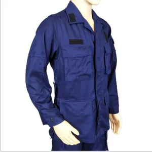 Veste de travail bleu, combinaison d'entraînement bleu flamme de feu, combinaison d'entraînement d'hiver