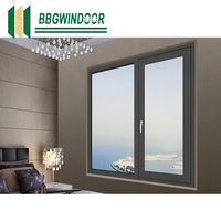 Ventana Abatible de Aluminio Estilo Americano Lukliving, Apertura Interior, Ventanas de Aluminio Insonorizadas