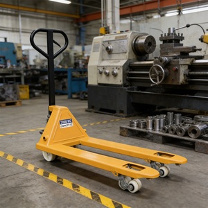 Economical <strong>2</strong> <strong>Ton</strong> Manual Forklift Truck with Rubber Wheels 2000kg <strong>Hand</strong> Pallet Handling Competitive Price - Product Image 1