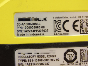 PLC 3d-a1000-dim-l 3D dimensioning Hệ thống in-motion thông minh máy ảnh 24V - Product Image 3
