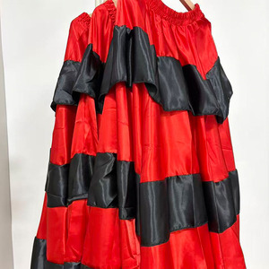 Falda Clásica Acampanada <span class=keywords><strong>de</strong></span> 180-720 Grados en Rojo y Negro para Mujer, Falda <span class=keywords><strong>de</strong></span> <span class=keywords><strong>Flamenco</strong></span> para Baile <span class=keywords><strong>de</strong></span> Corrida <span class=keywords><strong>de</strong></span> Toros Española, Ropa para Espectáculos y Actuaciones <span class=keywords><strong>de</strong></span> Danza - Product Image 3