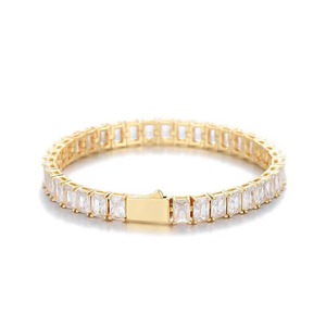 Exclusive Urban Streetwear VVS1 Moissanite Tennis Bracelets S925 Silver <b>Iced</b> <b>Out</b> Eternity <b>Chain</b> Rap Jewelry OEM Maker - Product Image 3