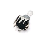 Encodeur incrémental rotatif à poussoir Terwin 12 mm avec éclairage RGB, 24 impulsions, 24 positions et interrupteur LED